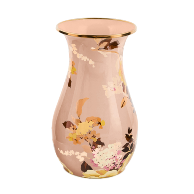 Mackenzie Childs Vase Wild Rose Mauve Tall