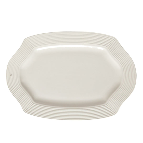 Platter Pretty Pinstripes White