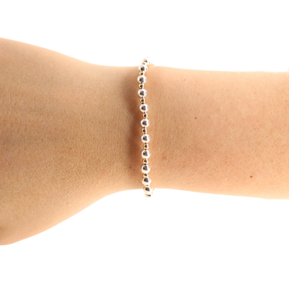 Katy Mini Bracelet in Silver with Gold