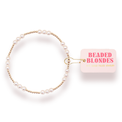 ILY Pearl in Gold Bracelet