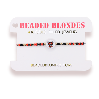 Texas Tech Logo Flip Bracelet on Color
