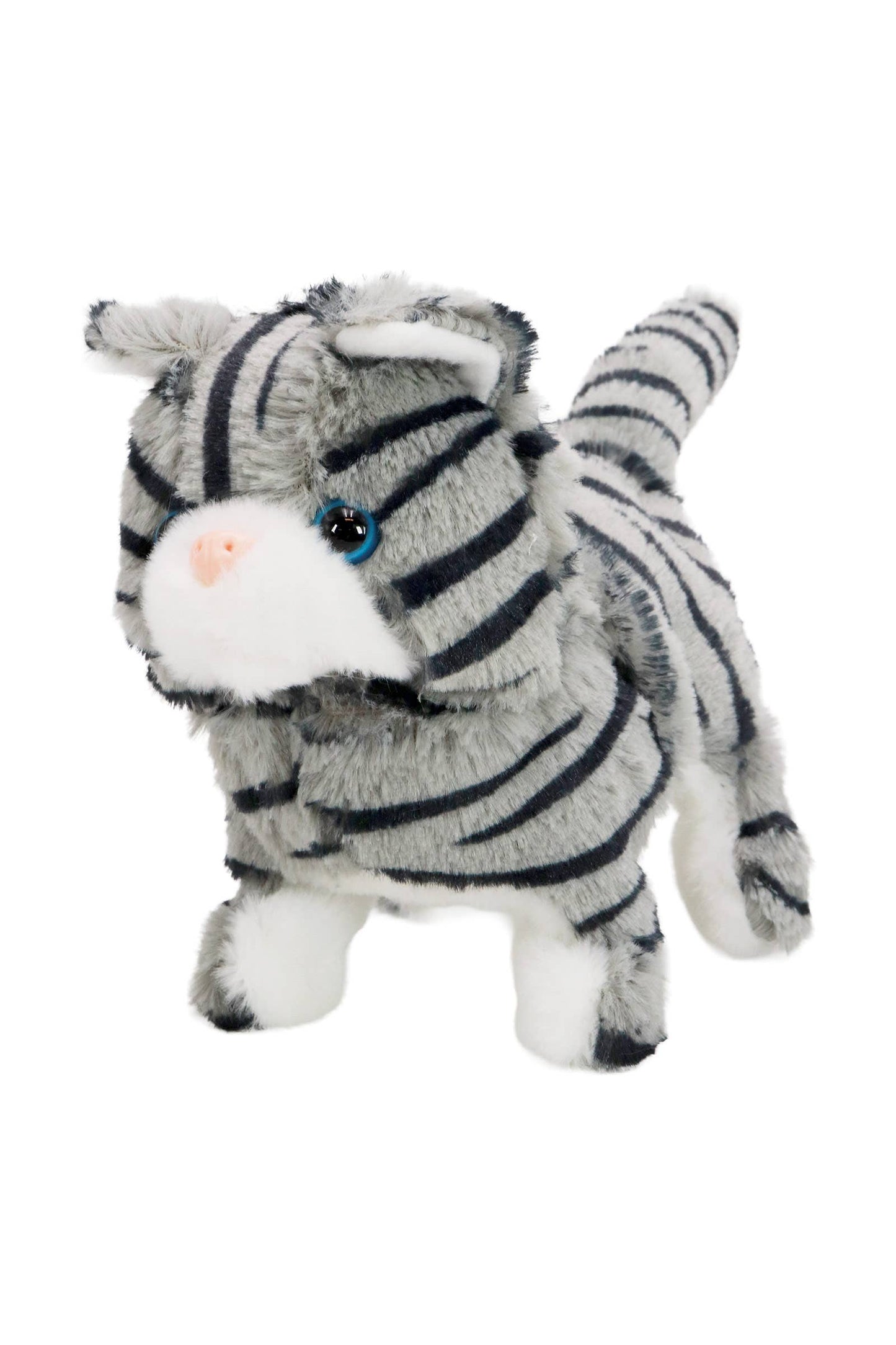 Toy Kitty Cat Walking Fuzzy Soft Sound