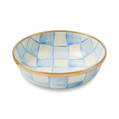 Mackenzie Childs Relish Dish Sky Check