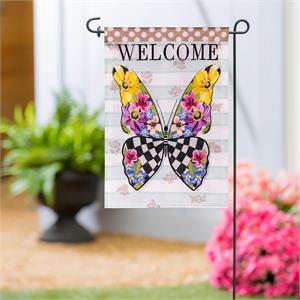 Evergreen Flag Courtly Check Applique Garden - Two Patterns