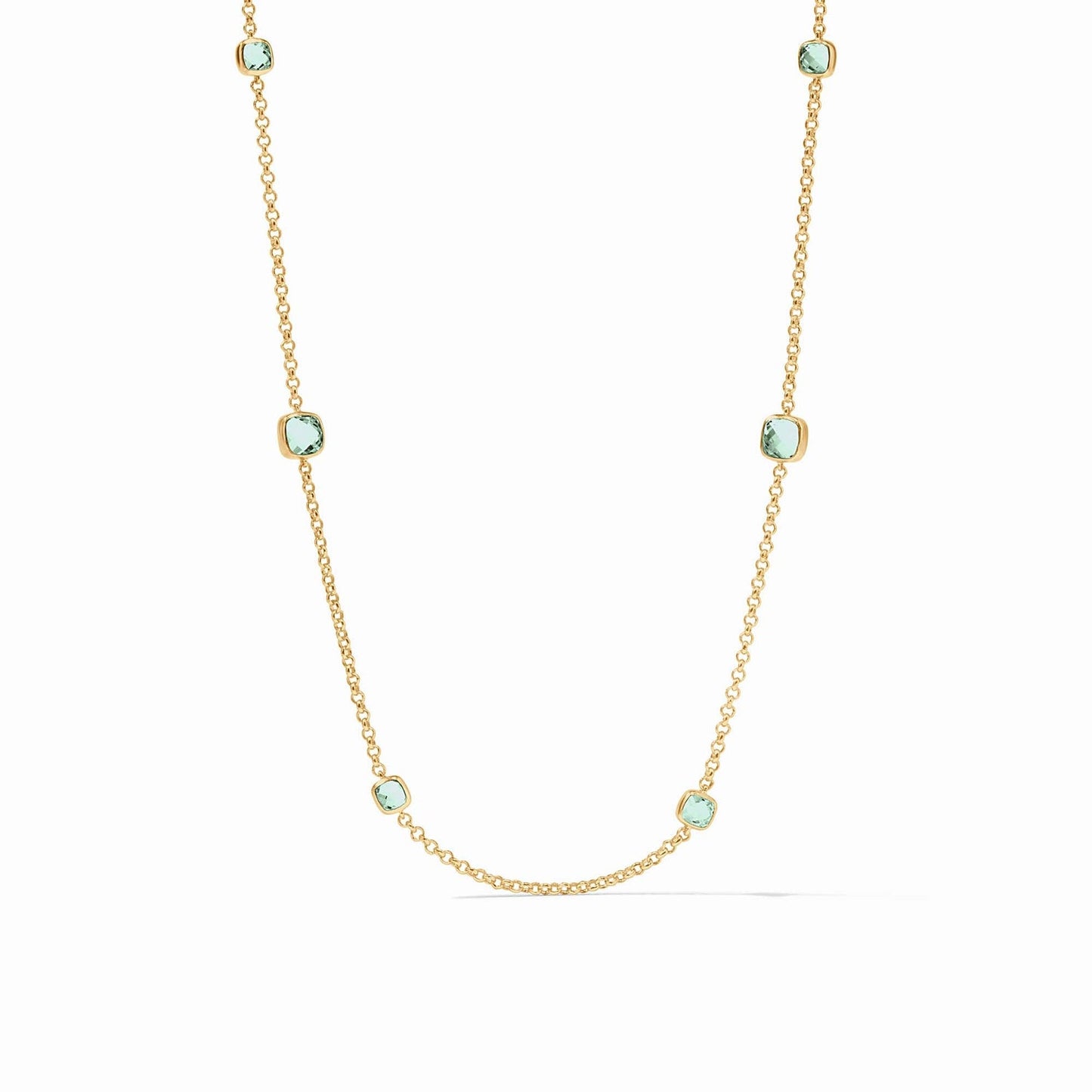 NECKLACE AQUITAINE STATIONS GOLD 38"