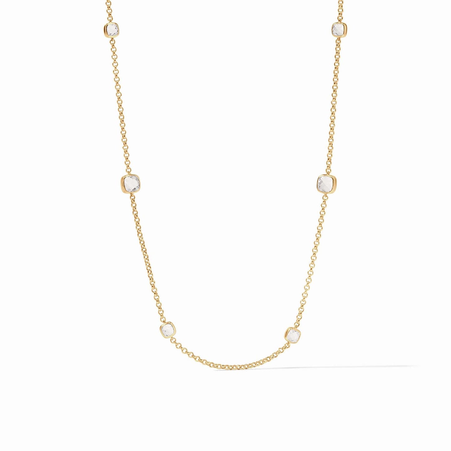 NECKLACE AQUITAINE STATIONS GOLD 38"