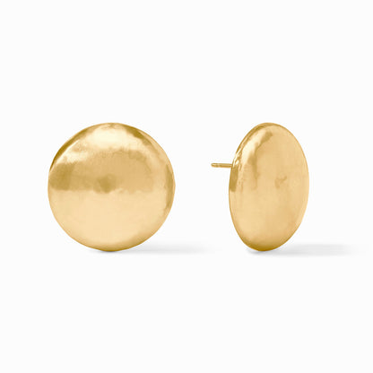 Julie Vos statement stud earrings gold 