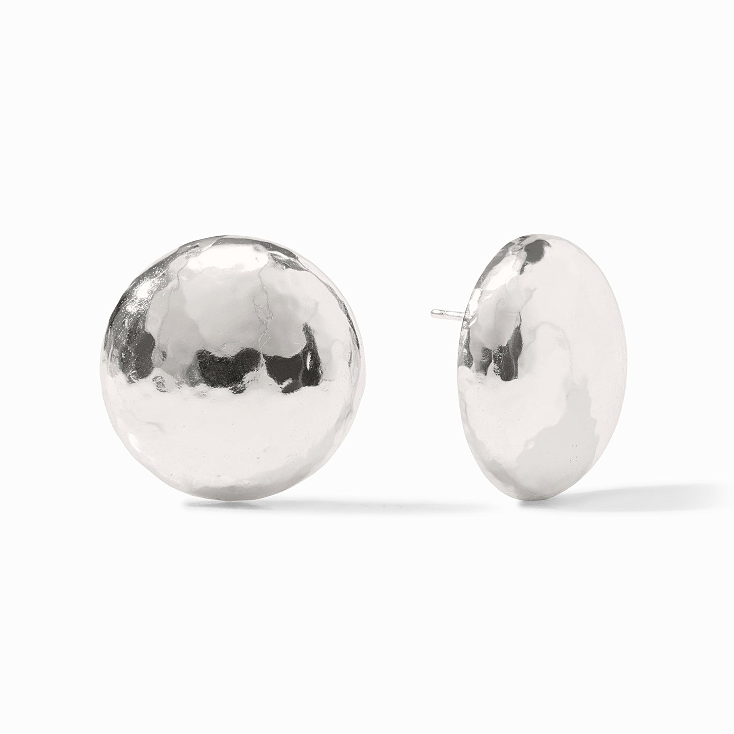 Julie Vos statement stud earrings silver 