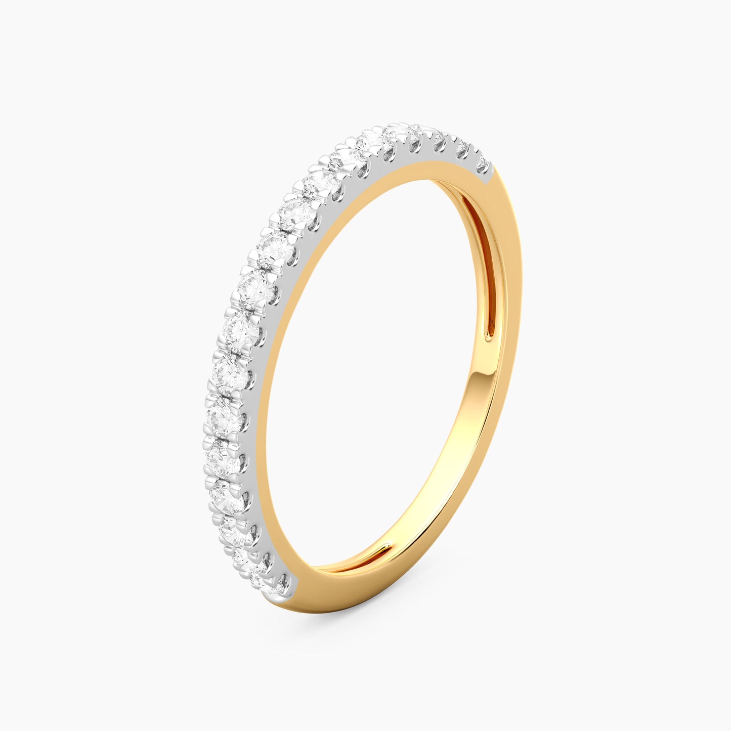 Ring Lab-Grown Golden Harmony Eternity Waterproof