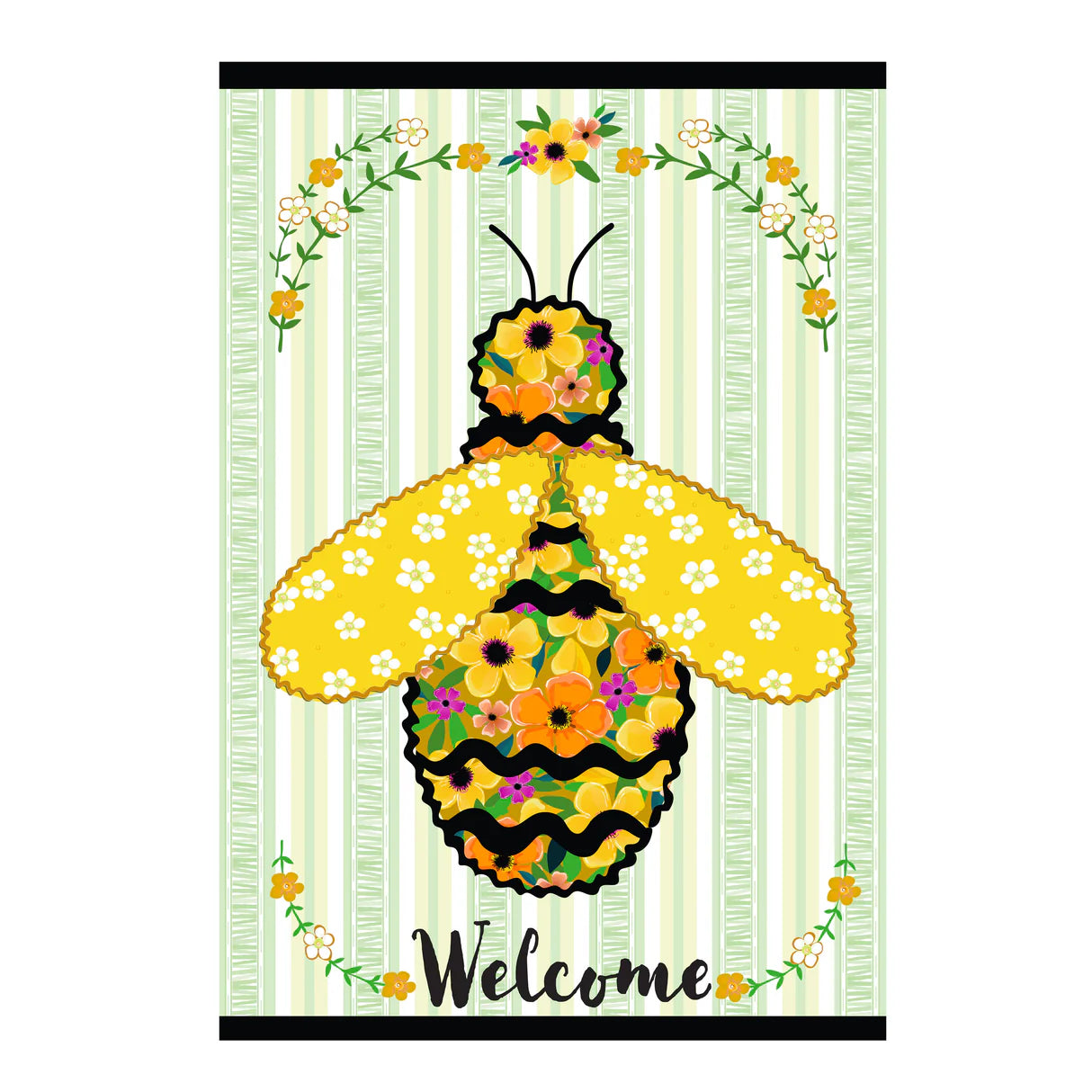 bee decorative flag 