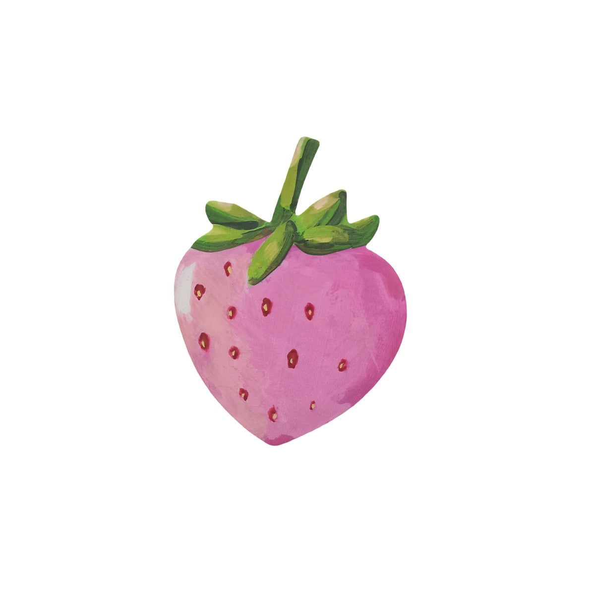 Round Top Magnet Candy Strawberry Pink