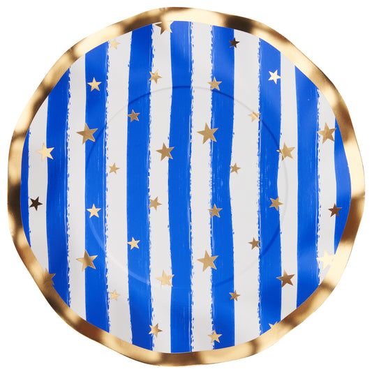 Salad Plate Wavy Patriotic Confetti