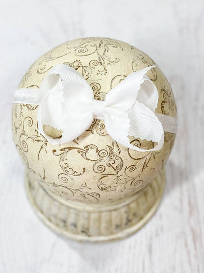 Bow Classic Scalloped - Headband - 4.5"
