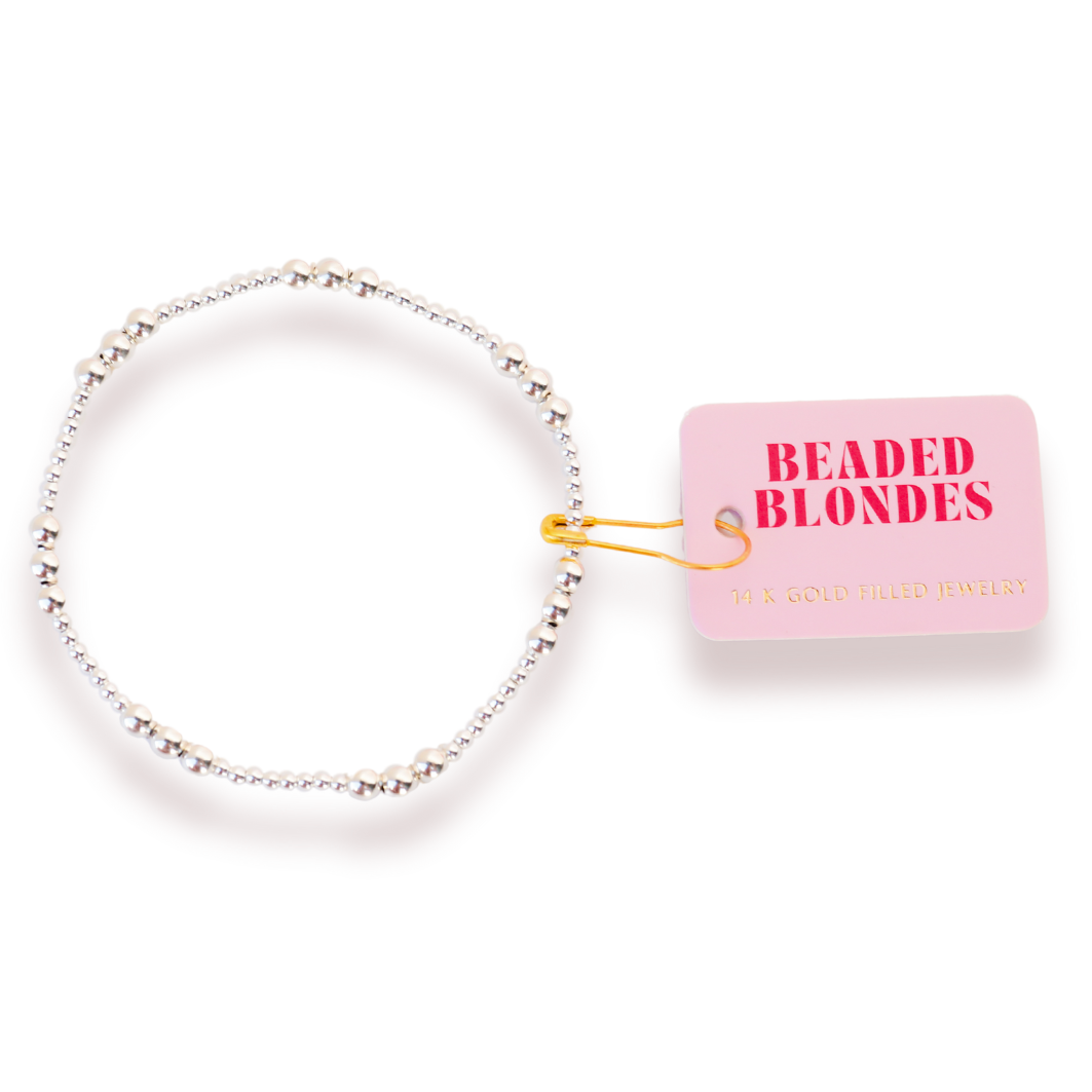 ILY in Silver Bracelet