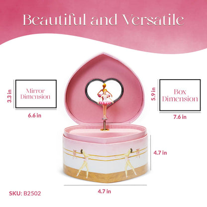Jewelry Box Heart Ballerina Christmas 2025 Sterling Silver