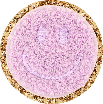 PATCH SMILEY FACE GLITTER