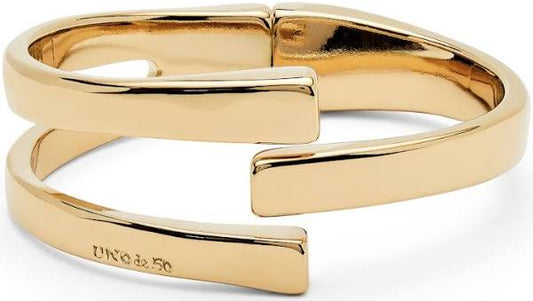 gold hinge open bracelet 